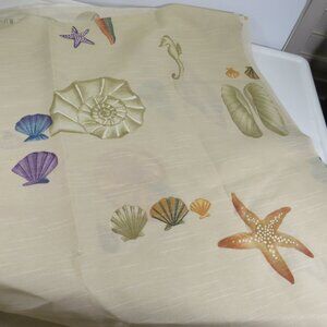 Warm Toned Tan Sea Shell FABRIC with course texture 3+ yards